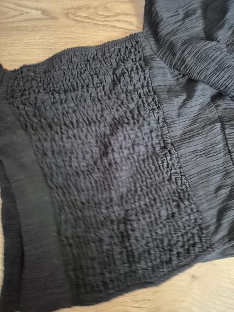 Crop top s puff rukávmi, zara,m