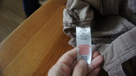 Menčestrové nohavice hnedé, f&f,68