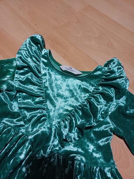 Semišové šaty 110/116, h&m,116