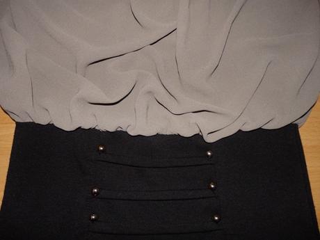 Hnedo cierne tricko - top, s