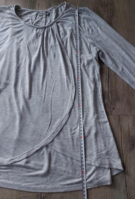 Sivé tričko pre dojčiacu ženu, l