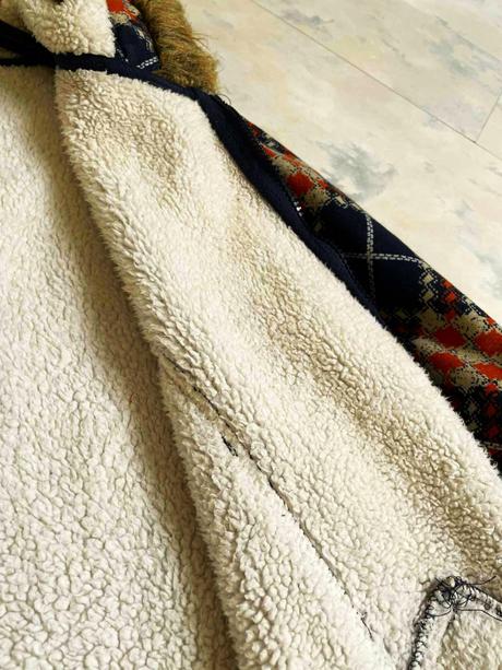 Teplá huňatá bunda m/l, m