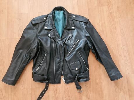 Vintage kožená bunda, l