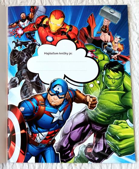 Samolepková knižka marvel, 