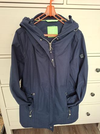 Tmavomodra bunda parka neprefukajuca, street one,m