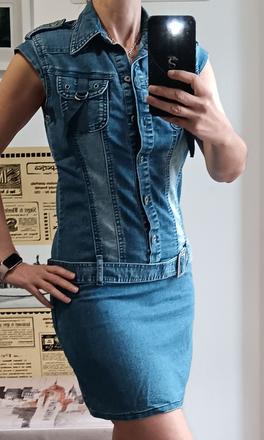 Rifľové šaty sx/s, bay,xs