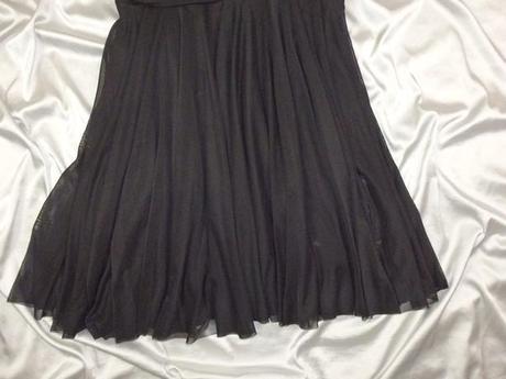 Kvalitné čierne spoločenské šaty, 40