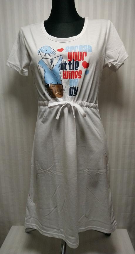 Dámske biele šaty s motívom, diamond, l/xl, diamond,xl