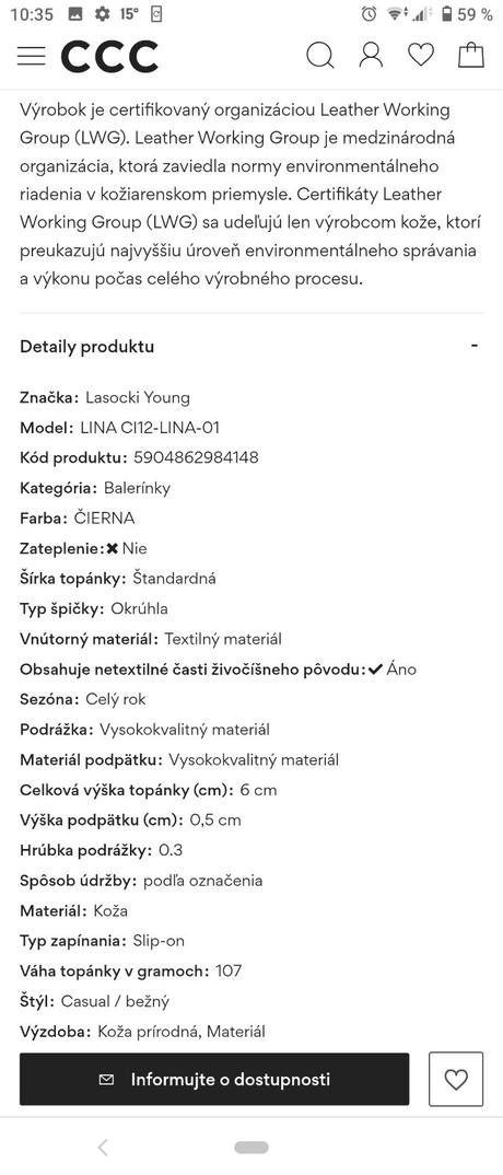 Lasocki nádherné kožené čierne nové balerínky, lasocki,31