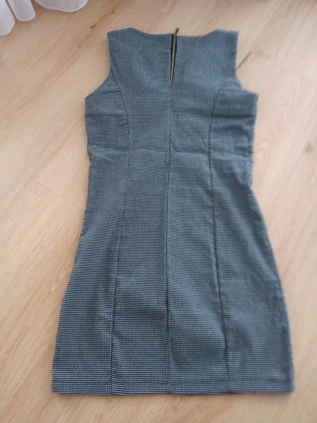 Kárované mini šaty, s