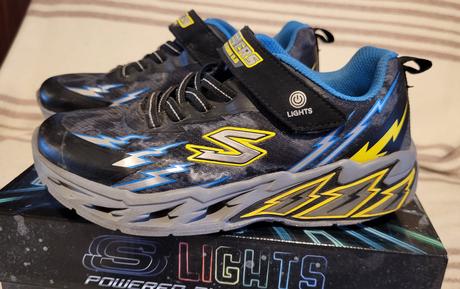 Chlapčenské svietiace tenisky velk. 34 skechers, skechers,34