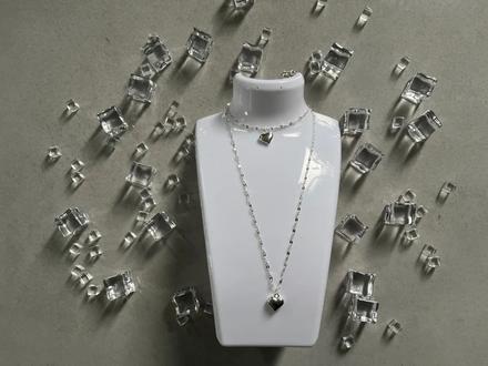Strieborna ag925 suprava nahrdelnik a naramok, 