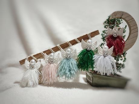 Ozdoby na stromček handmade, 