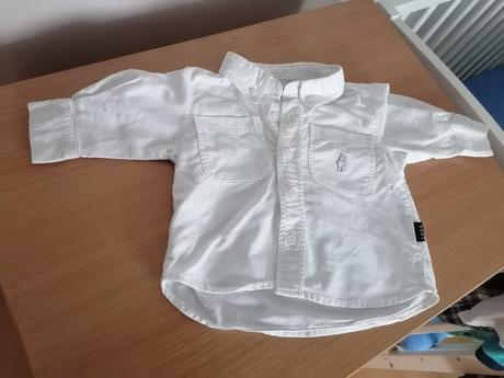 Biela sviatočná košielka - 62 ( 2-4 mesiace) h&m, h&m,62