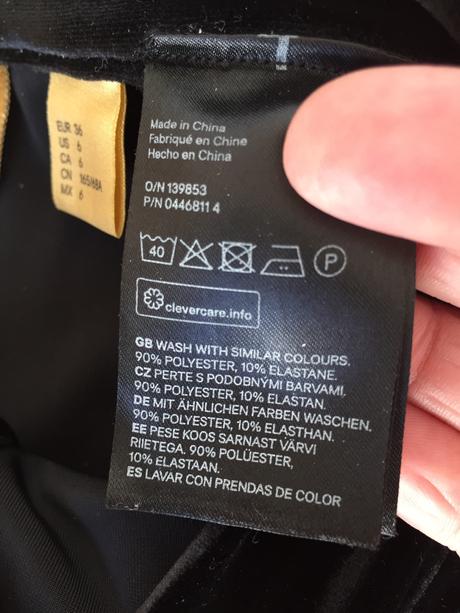 Nohavice zamat, h&m,36