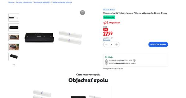 Skúsenosti s vákuovačkou z Lidla