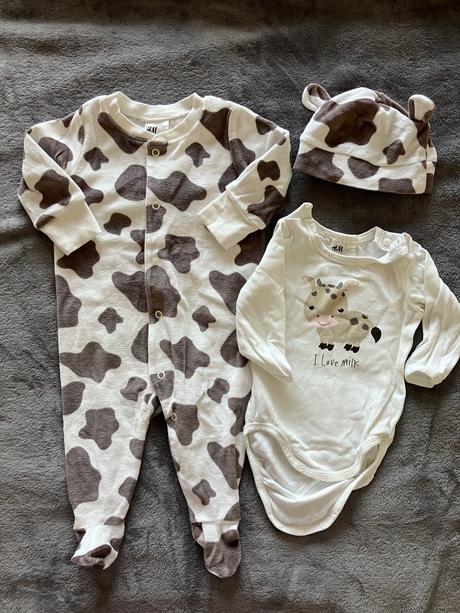 Set dupacky, body, ciapka, h&m,62