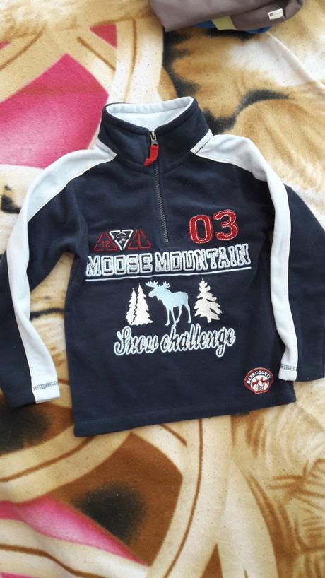 Mikina krasna tepla flisova, velkost 110, palomino,110