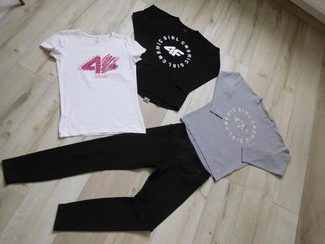 4f  tričká bavlnené+legíny,  158v, alebo s,, 158–170