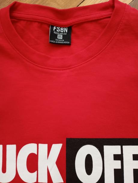 Tričko fuck off - 1x oblečené, new yorker,xs