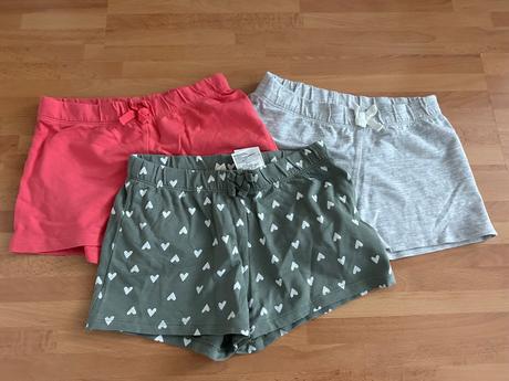 Dievčenské šortky 3ks, h&m,128