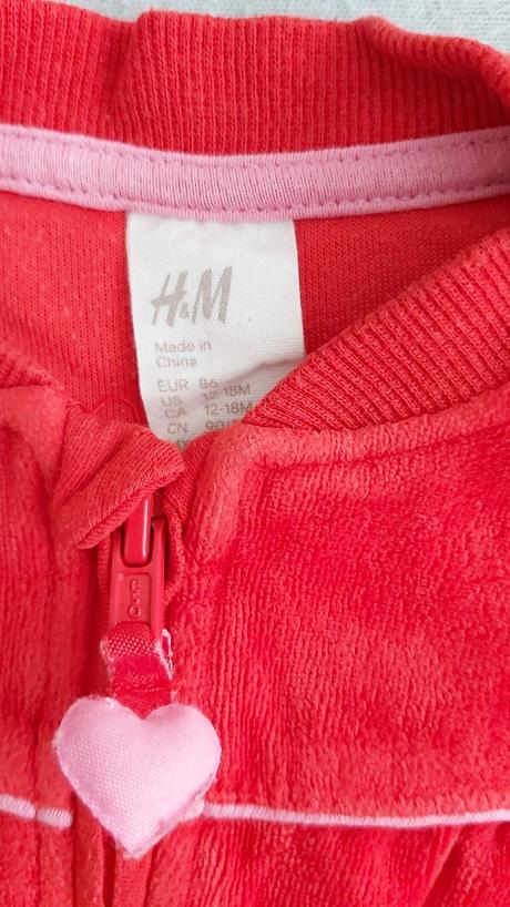 Mikina červená h&m 86, h&m,86