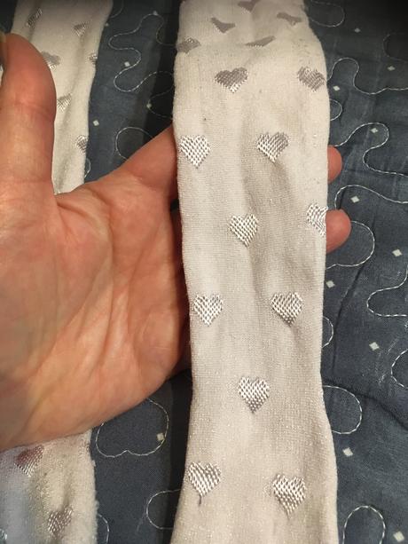 Srdiečkavé hrubšie silonky, h&m,86