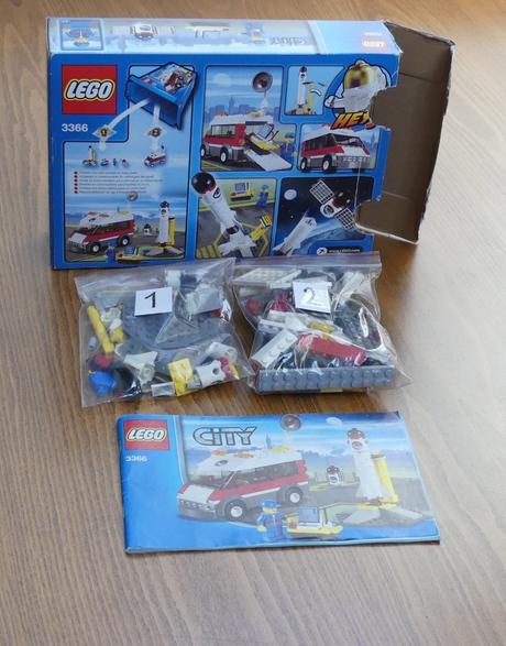 Lego city 3366 odpaľovacia rampa pre satelity, 