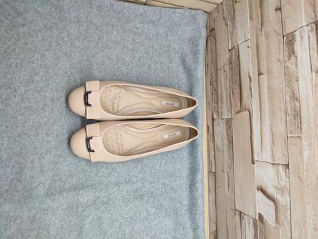 Geox 36 - kožené béžové baleríny, geox,36