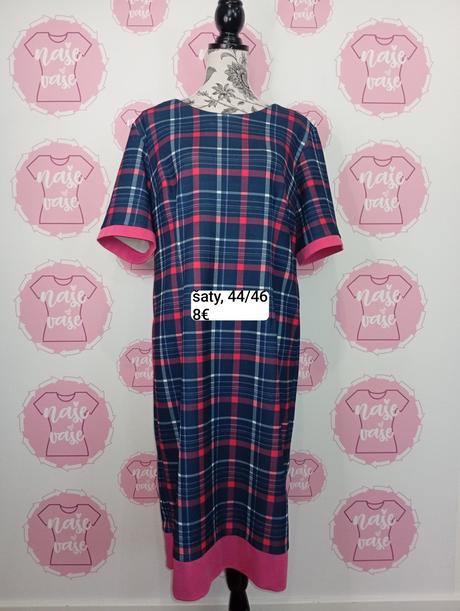 Šaty kockovane 44/46, 44