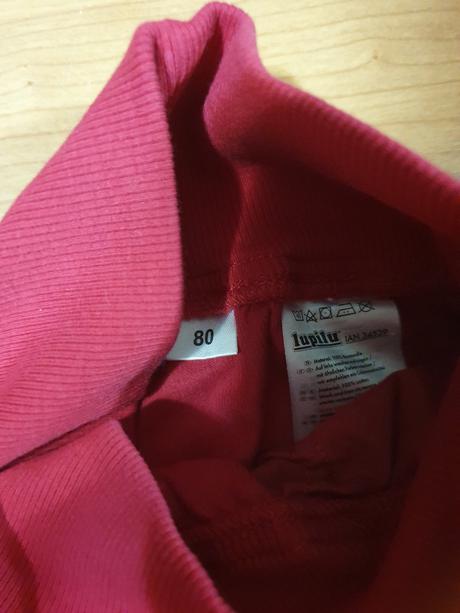 Tenšie nohavice s pružným vysokým pasom, lupilu,80