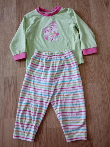 Dievčenské bavlnené pyžamá veľ. 80, palomino,80