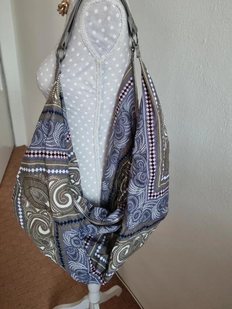 Látková veľká hobbo kabelka, 