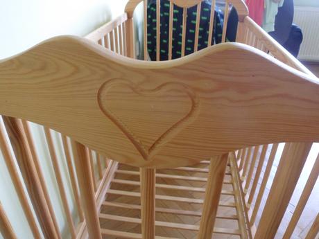 Detská postieľka - drevo, 120x60cm, šírka (cm): 60,dĺžka (cm): 120