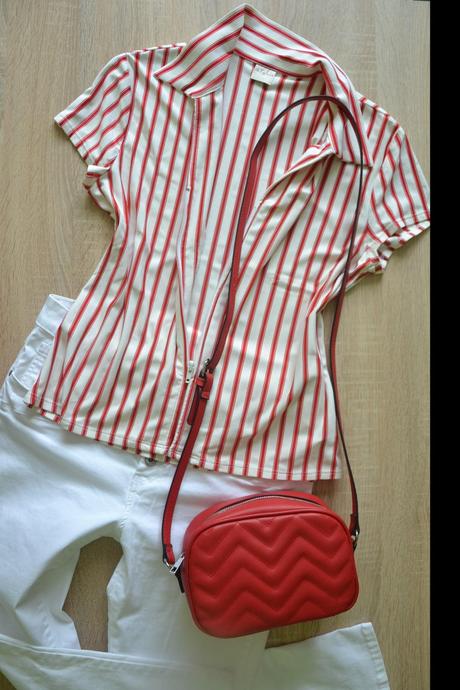 Elastická blúzka na zips s/m, m