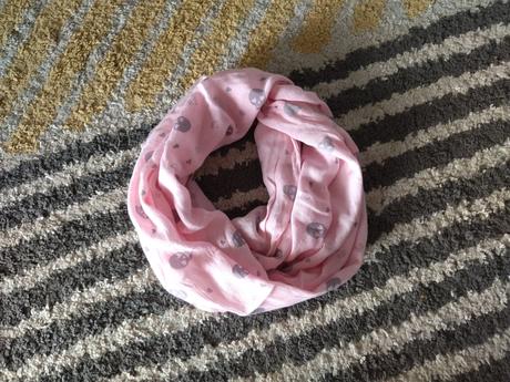 Tunelová šatka s lebkami 110/134, h&m,122