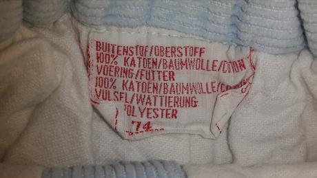 Zateplene nohavice 74, 74