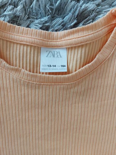Vrúbkované tričko zara 164, zara,164