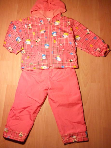 Súprava mierne oteplena vhodná aj do dažďa 98-104, 98