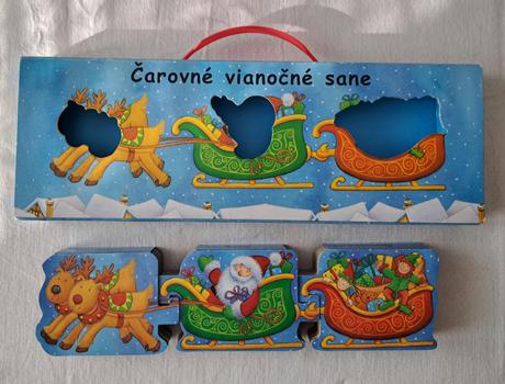 Leporelo "čarovné vianočné sane ", 