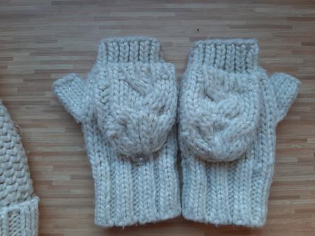 Vlnena suprava rukavice + čiapka, zara,104