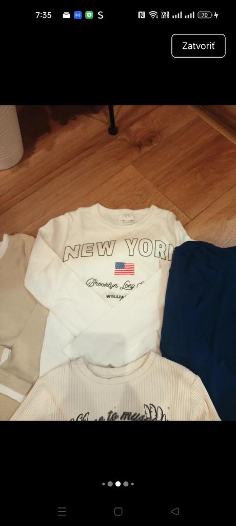 4x zara tričká s dlhým rukávom, zara,116