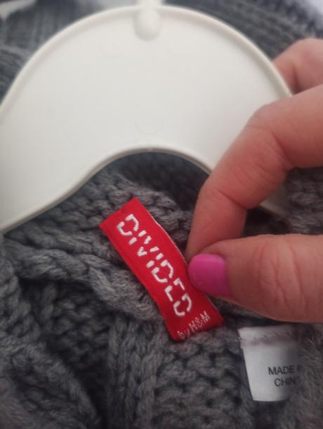 Dámsky nenosený dlhší sveter, h&m,38