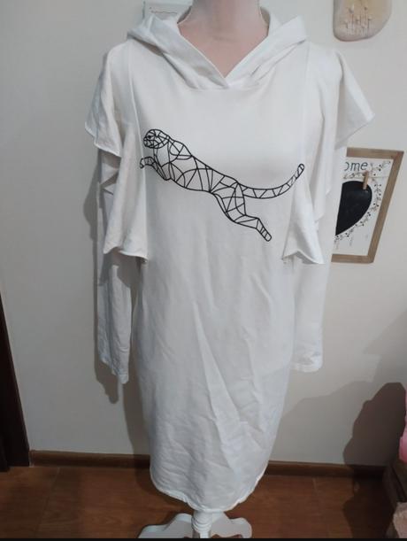 Mikinove šaty s kapucňou, l / m