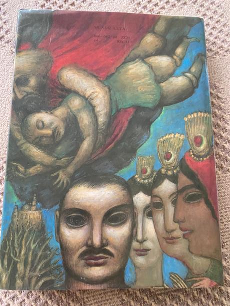 Krásna retro stará kniha zemiakový chán linzbothov, 