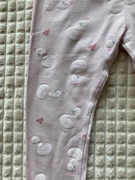 Legínky labuťkové a bodky, original marines,86