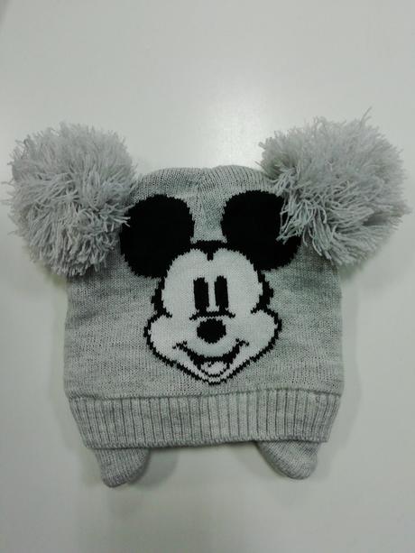 Sivá čiapka mickey 6/12mes., disney,80