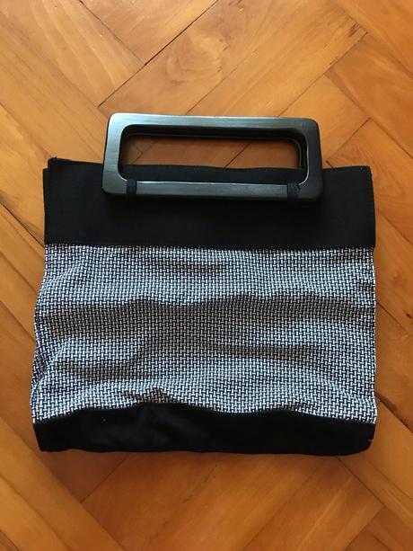 Dámska krásna kabelka - čiernobiela,