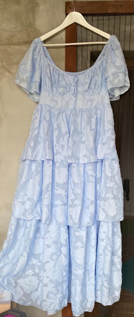 Volánové princeznovské spoločenské šaty, xl