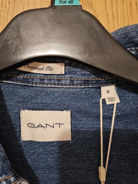 Gant rifľová košeľa oversize fit s, gant,s